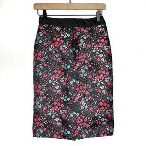 Boden Floral Brocade Pencil Skirt